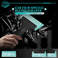 Outils de nettoyage de carrosserie automobile KUNAISI, raclette à manche en aluminium et grattoir en TPU, outil pour film de fenêtre et film teinté en caoutchouc