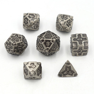 Jeu de dés métalliques, éléments en polyhémisphère, pour jeux de combat, 10 pièces, livraison gratuite en chine - Product Image 3