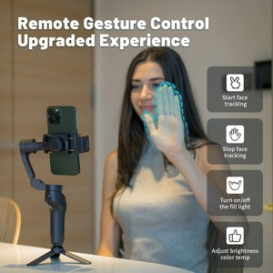 Stabilisateur de cardan L7cpro Plus 3 avec caméra de beauté pliable, fonctions Inception pour <span class=keywords><strong>Android</strong></span> et iOS, support trépied pour smartphones - Product Image 3