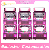 Mini 4 joueurs Arcade prix griffe grue jouet attrape Boutique peluche fer griffe Machine 1 an de garantie anglais jeux à pièces