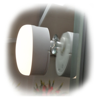 Mini lampe LED plate à piles rechargeable, portable, pour intérieur, sous les placards, les pièces, aimant, lampe LED pour armoire, capteur PIR, D77*12 mm