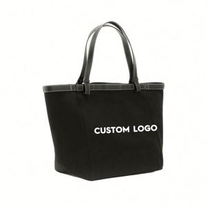 New Tide Lazy Style Simple <b>Large</b> Capacity Thickened Tote <b>Canvas</b> Handheld Shopping One Shoulder Women's Student School <b>Bag</b> - Product Image 4