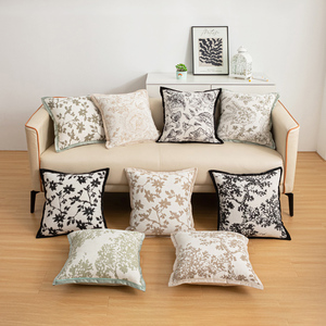 Offre Spéciale <span class=keywords><strong>pas</strong></span> <span class=keywords><strong>cher</strong></span> ferme canapé taie d'oreiller couverture coussin maison décorative Chenille feuille Jacquard coussins couvre - Product Image 5