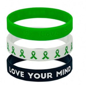 สร้อยข้อมือซิลิโคนพิมพ์ลายสลักโลโก้ตามสั่งพิมพ์ลายซิลิโคน - Product Image 1