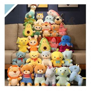 Muñecos de Peluche Personalizados OEM ODM con MOQ Bajo, Juguetes Suaves, Animales Arcoíris Vibrantes Multicolores, Regalos Temáticos Brillantes para Niños, Juguetes de Peluche - Product Image 1