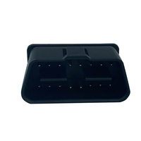 Conector OBD2 OBDII de 16 Pines para Automóvil, Color Negro, 12V 24V, Lector de Códigos para Autos, Gran Venta