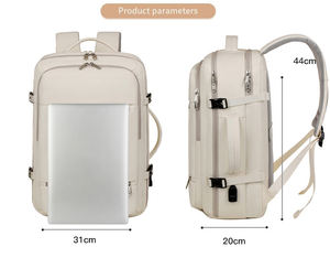 Sac à dos de voyage grande capacité avec logo personnalisé, chargement USB, sac à dos de randonnée, sac à dos d'extérieur imperméable pour ordinateur portable - Product Image 2