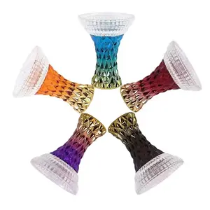 Hochwertige Glas Shisha Kopf Top Shisha Schalen Regenbogen Farbe Shisha Kopf Schüssel Rain bowl Farbe Shisha Schüssel Glas