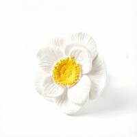 Diffuseur d'huiles essentielles pour la maison, en céramique parfumée, en porcelaine faite à la main, en forme de fleur, en plâtre aromatique, en gros