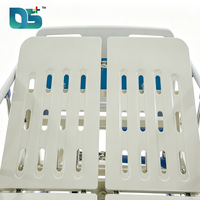 Cama de Hospital Manual Ajustable con 5 Funciones, Peso 85 kg, Cabecera/Pieera de ABS, 5 Rieles Laterales Plegables, 4 Ruedas Silenciosas