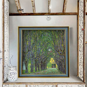 Riproduzione della Pittura Astratta di Gustav Klimt 'Avenue Park Kammer Castle' - Stampa su Tela Ecologica Resistente ai Raggi UV - Product Image 4