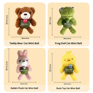 Pelota de Catnip para Gatos, Juguete Interactivo Giratorio Creativo, Muñeco Pequeño para Gatitos, Autoentretenimiento, Alivio del Aburrimiento, Peluche Masticable con Campana, Multiusos - Product Image 5