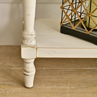 Console en bois massif INNOVA avec étagère, style nordique, meuble de rangement pour salon et entrée