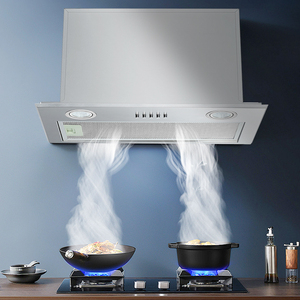 Campanas de cocina de lujo para el hogar Diseño moderno de moda Fácil de limpiar Características integradas <span class=keywords><strong>Extractor</strong></span> de humo con ventilación eléctrica - Product Image 1