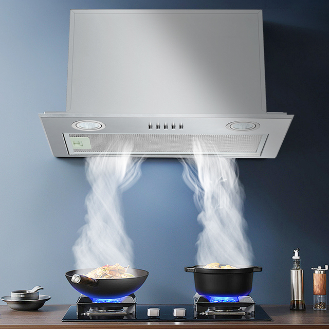 Luxury Household Kitchen Range Hoods Modern Fashionable Design Easy Clean Built-in Features Electric Vented Smoke Extractor