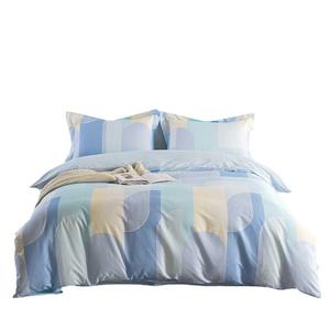 Juego de Funda Nórdica de Algodón de 4 Piezas Duoxi Aimei Miankang, Patrón Geométrico, Algodón Puro, Transpirable, Suave al Tacto, para Dormitorio - Product Image 3