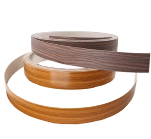 Bandas de borde de PVC de 0,4-25mm de espesor para fabricación de muebles Protección de bandas de borde para puertas de madera - Product Image 1