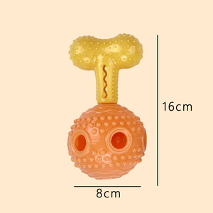 Bán buôn siêu khó khăn cao su tự nhiên bền nhai mọc răng Puppy Pet Snack Dispenser Iq đào tạo tương tác con chó đồ chơi - Product Image 6