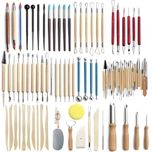 Trung Quốc Nhà Máy Gốm Công Cụ Nhà Cung Cấp Nhiều Phong Cách Gốm Đất Sét Điêu Khắc Công Cụ Cho DIY Thủ Công Mô Hình Đất Sét Khắc Công Cụ Thiết Lập - Product Image 2