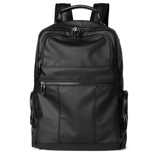 Sac à dos intelligent antivol pour ordinateur portable avec chargeur USB, grande capacité, en nylon imperméable, rose et noir, avec fermeture éclair, doux - Product Image 2