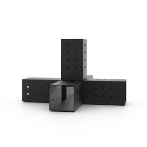 Dibujos Personalizados 3-Way Outdoor Powder Coated Steel Wood Frame Pergola Kit Base Pergola Brackets 2x2 - Product Image 4