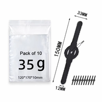 Tuoyue 10 pièces Lames en plastique noir pour tondeuse à gazon, accessoires pour tondeuse à gazon à batterie lithium 24V