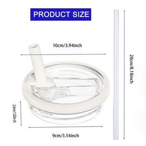 Mm 40oz Foldable Straw Car Cup Silicone Lid <b>Sealed</b> Leak-proof Lid Large Capacity Ice Cup Transparent Plastic Lid - Product Image 4