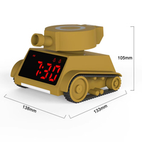 Elektronische multifunctionele bureauklok voor kinderen Dubbele alarmfunctie Snooze-modus LED-display Helderheid achtergrondverlichting Automatische aanpassing 3