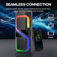 Enceinte portable RVB LED pour home cinéma et fêtes en extérieur avec double mode de batterie