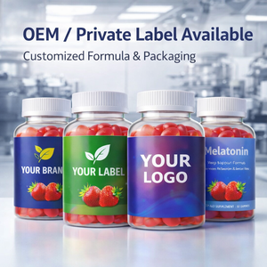 Gommes à mâcher à la mélatonine, saveur fraise, soutien au sommeil et à la relaxation, végétaliennes, sans gluten, 60 unités - Product Image 6