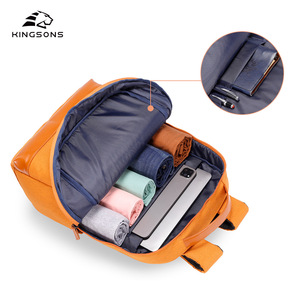 Kingsons <b>Backpack</b> 15 Inches Multi Layer Storage Water Resistant <b>Student</b> Schoolbag Unisex Casual Daily Use - Product Image 3