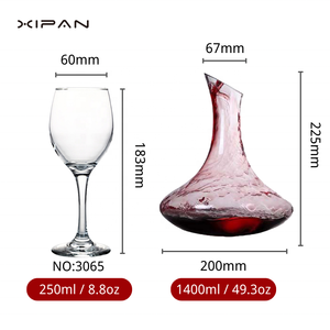 Calice <span class=keywords><strong>e</strong></span> Decanter di vetro di cristallo di lusso personalizzati eleganti bicchieri da vino per servire Champagne - Product Image 3