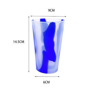 Gobelet en silicone pas cher avec logo personnalisé 16OZ sans BPA, gobelet à vin et à bière en silicone arc-en-ciel - Product Image 6