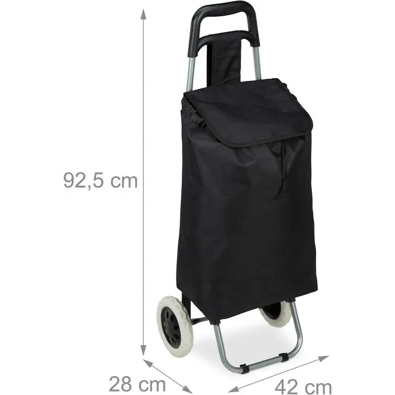 공장 직접 공급 맞춤형 트롤리 가방 경량 휴대용 쇼핑 트롤리 600D 폴리에스터 카트 가방