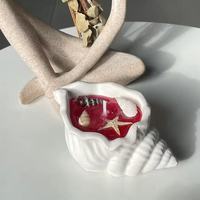 Nouvelle conception, vente chaude, décoration intérieure, décorations de salon de luxe, style océan, étoile de mer, coquillage, bougie en gelée