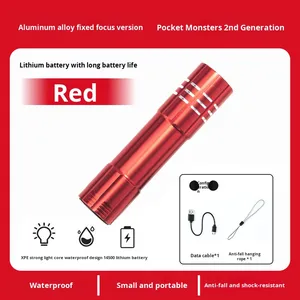 Đèn pin <span class=keywords><strong>mini</strong></span> <span class=keywords><strong>LED</strong></span> cường độ cao, sạc lại bằng pin Lithium-Ion, siêu sáng, thời lượng pin siêu dài, có thể điều chỉnh độ sáng, zoom được, tích hợp laser. - Product Image 5