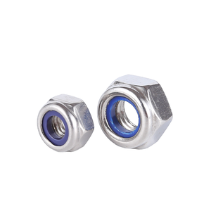 K1148 HEXAGON NUT WITH CLAMPING ELEMENT, LOW FORM SIMILAR TO DIN985, M10, SW=17, STAINLESS STEEL A2 70 BRIGHT - Product Image 5