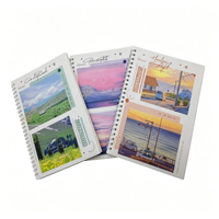 Carnet à spirales portable A5, carnet à spirales de voyage à couverture rigide, carnets à spirales personnalisés en gros, OEM disponible