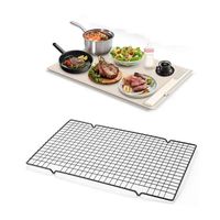 Acheter Grill Bbq Four Plateau Plateau De Cuisson En Acier Inoxydable 304 Plateau Plat De Cuisson Extérieur Refroidissement Rack Grille De Fil Présentoir