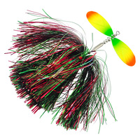 Leurre Bucktail de 45g pour la pêche au musky, au brochet, au thon, en eau salée, en haute mer, en bateau, en pêche en eau profonde, équipement de pêche