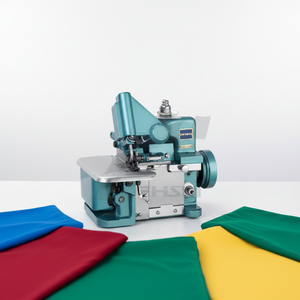 Machine à <span class=keywords><strong>coudre</strong></span> <span class=keywords><strong>surjeteuse</strong></span> domestique à vitesse moyenne avec moteur pour usage domestique, surjet et point de surjet à 3 fils - Product Image 2