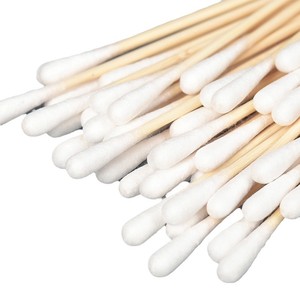 Hisopos de Algodón Médico de 15 cm de Largo con Mango de Bambú de Un Solo Uso para Limpieza Industrial y Aplicaciones Médicas - Product Image 5