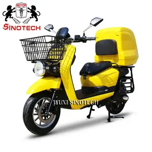 WUXI SINOTECH, gran oferta, Scooter Eléctrico de freno de disco de 1000W con caja de comida grande, scooter de entrega de largo alcance