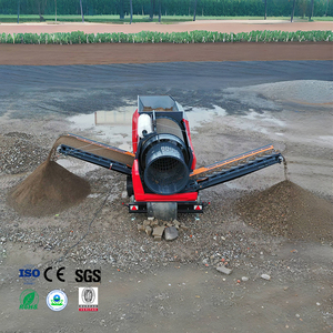 Mts1230 di động trommel screener với mang động cơ quay trống màn hình cho Phân compost, sỏi, đất, xỉ, dăm gỗ - Product Image 2
