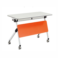 Roues de mouvement de bureau de bureau d'école de formation pliable commerciale de haute qualité pour des tables de formation de conférence