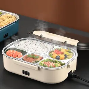 DS2984 Food Heater For Adults Portable Lunch Warmer Bento Box For Travel Car Upgraded Heated Lunch Box Electric Lunch Box