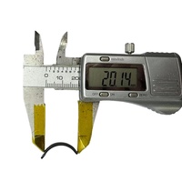 Batterie LiPo rechargeable flexible incurvée LithoTop 155625 3.8V 14mAh 1.5x5.6x25mm pour bagues intelligentes et appareils portables