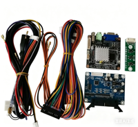 Simulateur de parkour de type arcade pour enfants, kit DIY en acier inoxydable avec batterie rechargeable, accepteur de pièces et joystick