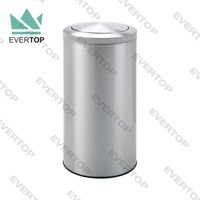 Conteneur à déchets commerciaux DB-40B de 15 gallons Structure debout Grande poubelle avec couvercle en dôme pivotant Poubelle