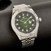 Montre-bracelet à quartz de luxe pour homme, personnalisable avec logo, style sport et affaires, boîtier rond, pour couple, fabriquée en Chine